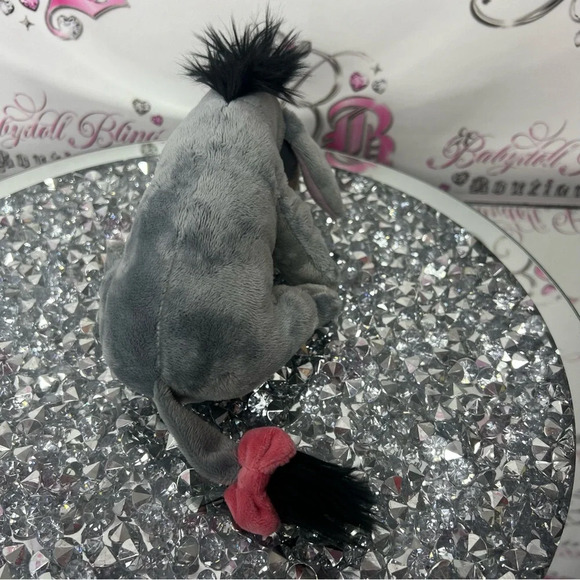 Disney EYORE plushie Winnie the Pooh stuffed toy mini cute donkey bow on tail π - Picture 3 of 7